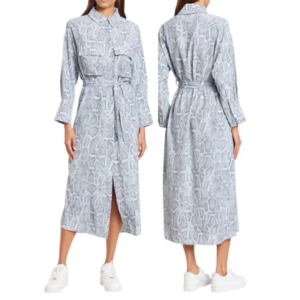 ENA PELLY Snake Waist Tie Utility Shirt Dress in the Size AUS 12/USA 8